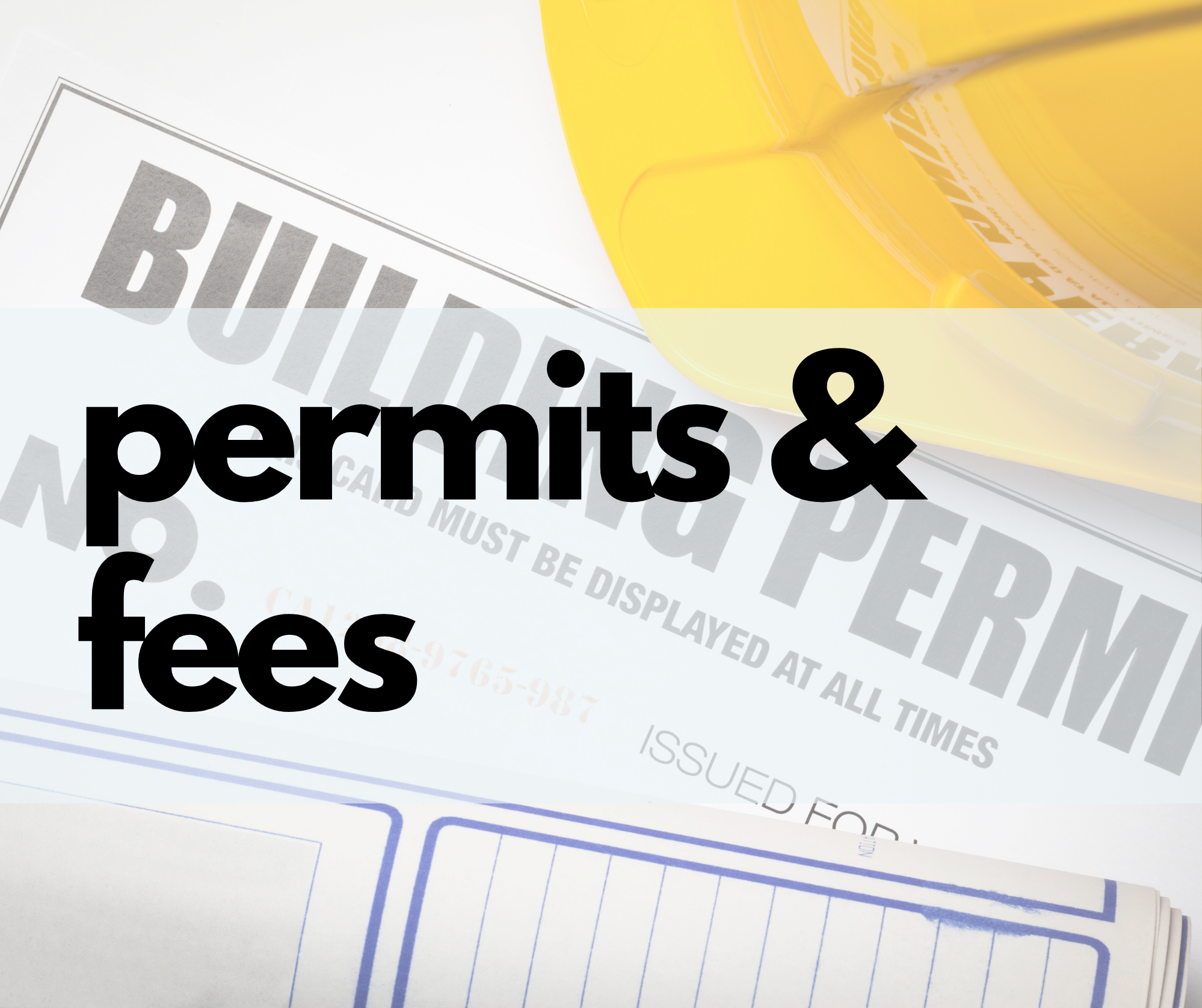 Permits and fees