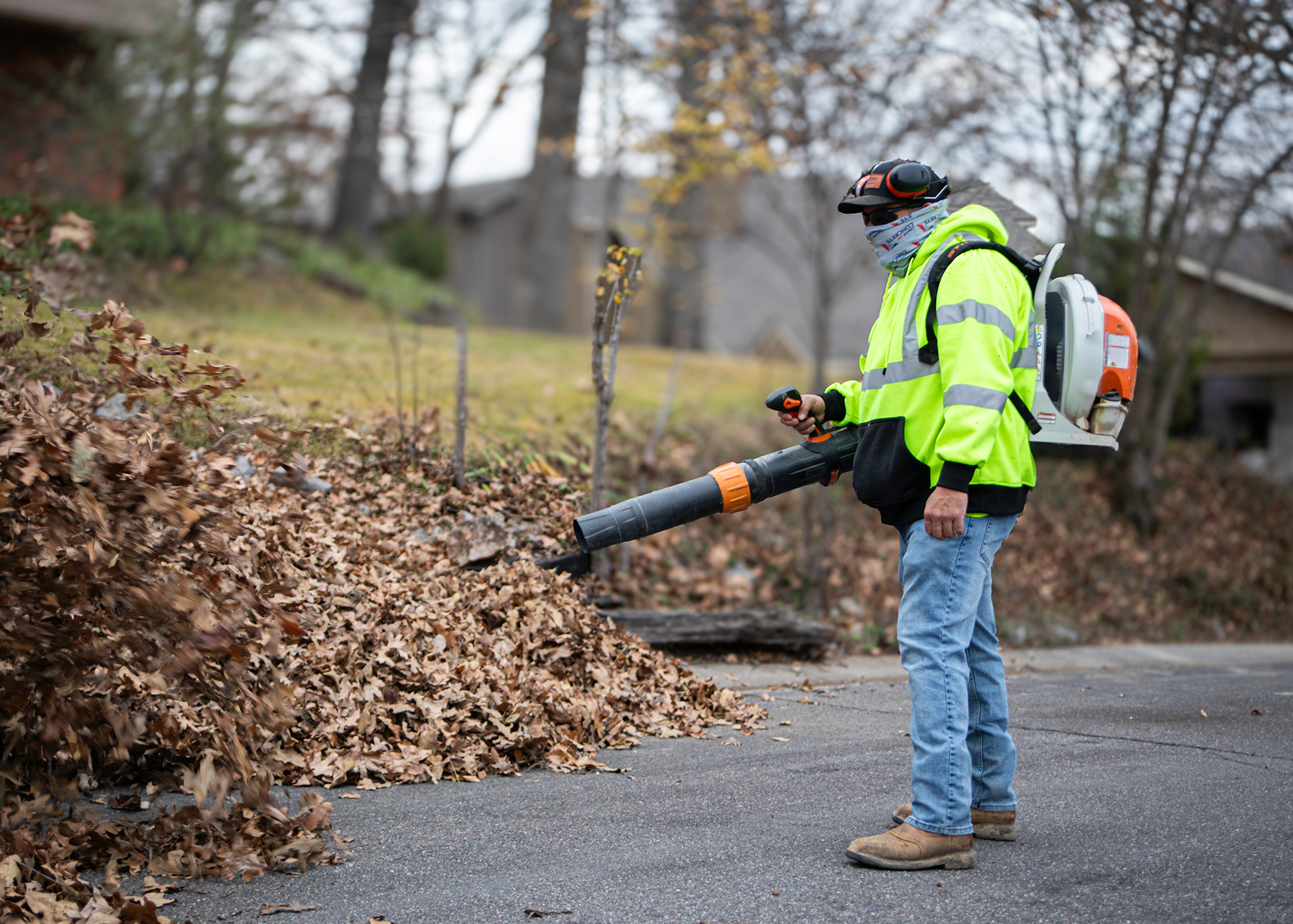 Leaf Blowing