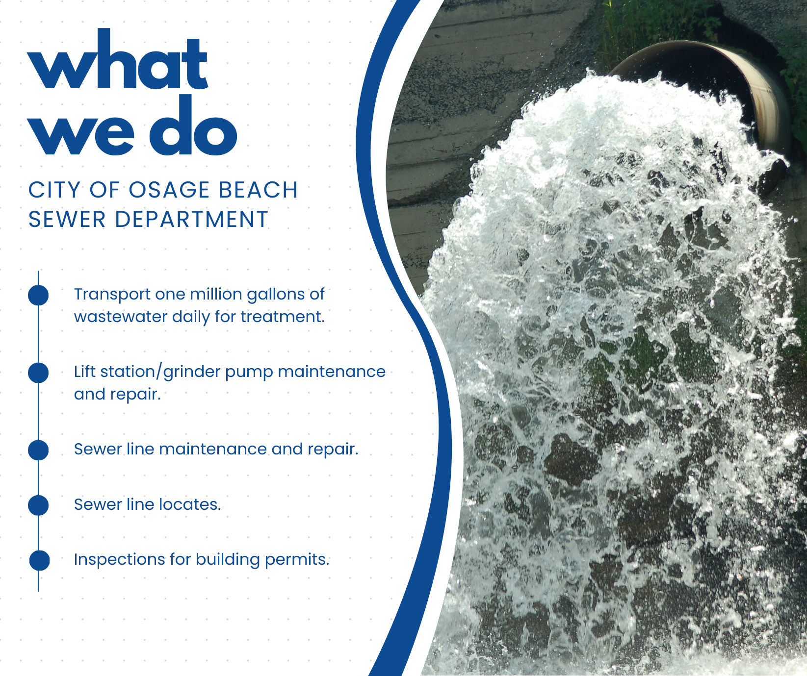 Sewer Department What We Do