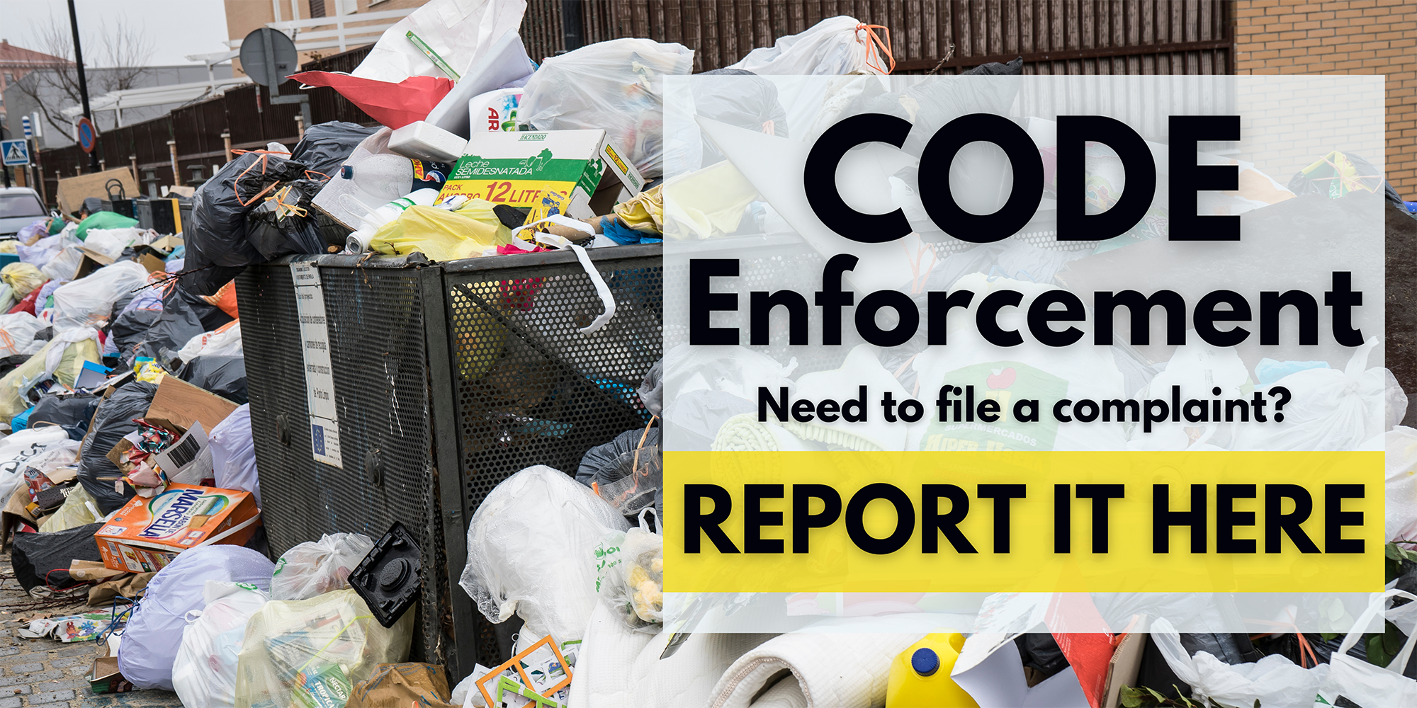 Code Enforcement Complaint Form Banner