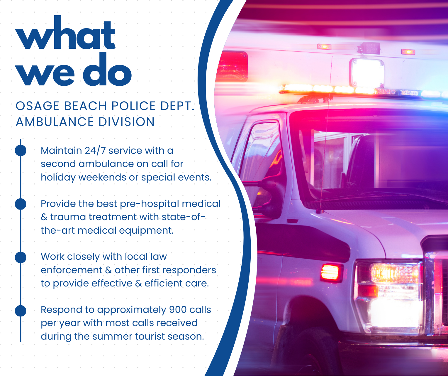 Ambulance Division What We Do