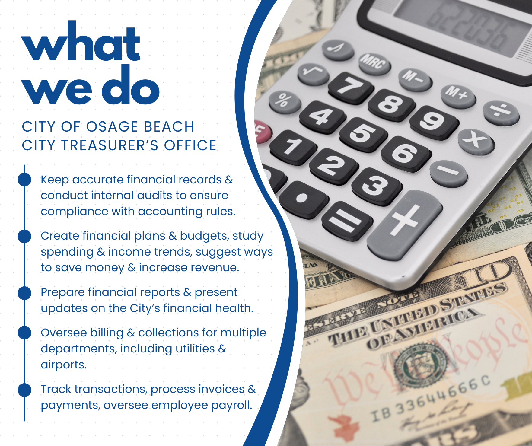 City Treasurer: What We Do